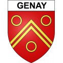 Genay 21 ville Stickers blason autocollant adhésif