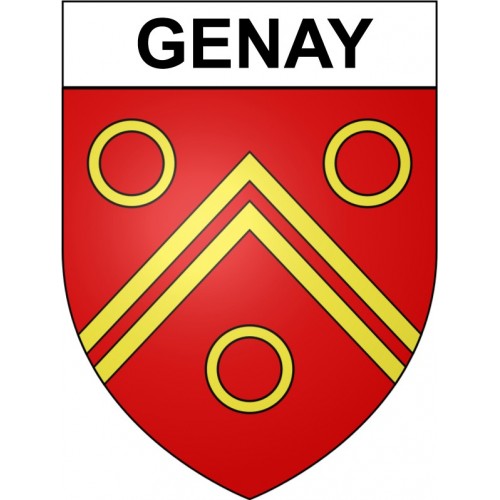 Genay 21 ville Stickers blason autocollant adhésif