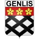 Genlis 21 ville Stickers blason autocollant adhésif