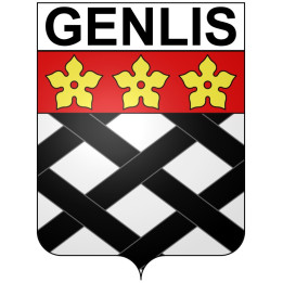 Genlis 21 ville Stickers blason autocollant adhésif