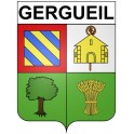 Gergueil 21 ville Stickers blason autocollant adhésif