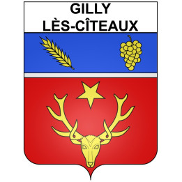Gilly-lès-Cîteaux 21 ville Stickers blason autocollant adhésif