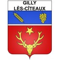 Gilly-lès-Cîteaux 21 ville Stickers blason autocollant adhésif