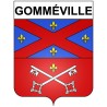 Gomméville 21 ville Stickers blason autocollant adhésif