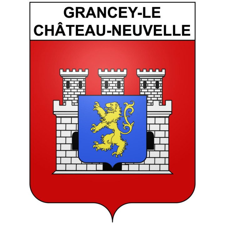 Grancey-le-Château-Neuvelle 21 ville Stickers blason autocollant adhésif