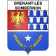 Grenant-lès-Sombernon 21 ville Stickers blason autocollant adhésif