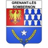 Grenant-lès-Sombernon 21 ville Stickers blason autocollant adhésif