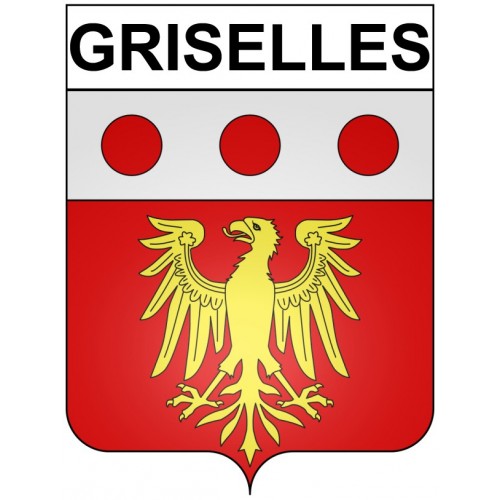 Griselles 21 ville Stickers blason autocollant adhésif