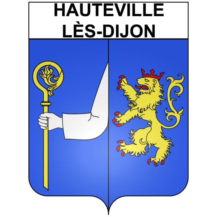 Hauteville-lès-Dijon 21 ville Stickers blason autocollant adhésif