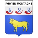 Ivry-en-Montagne 21 ville Stickers blason autocollant adhésif