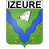 Izeure 21 ville Stickers blason autocollant adhésif