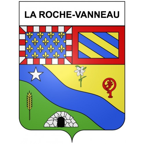 La Roche-Vanneau 21 ville Stickers blason autocollant adhésif