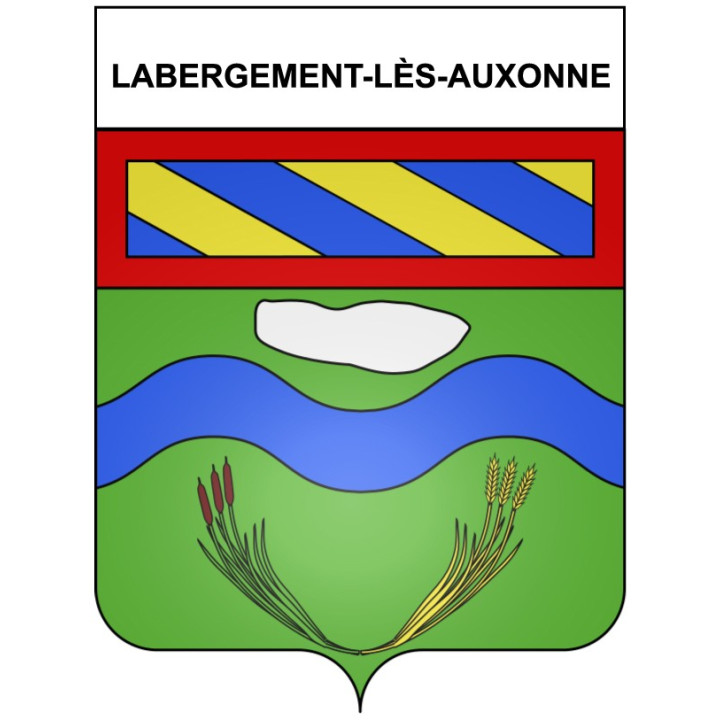 Labergement-lès-Auxonne 21 ville Stickers blason autocollant adhésif