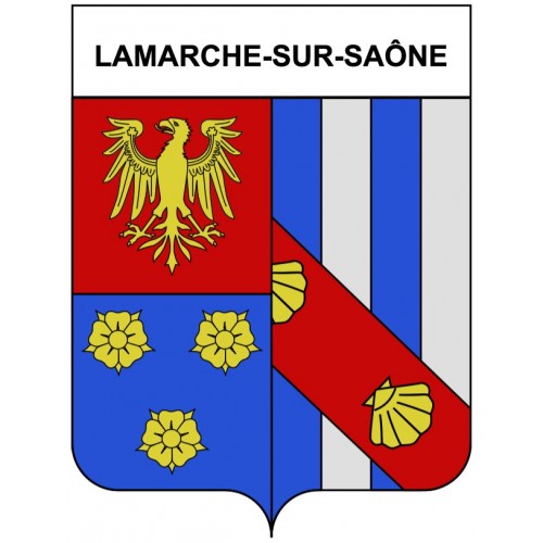 Lamarche-sur-Saône 21 ville Stickers blason autocollant adhésif