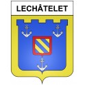 Lechâtelet 21 ville Stickers blason autocollant adhésif