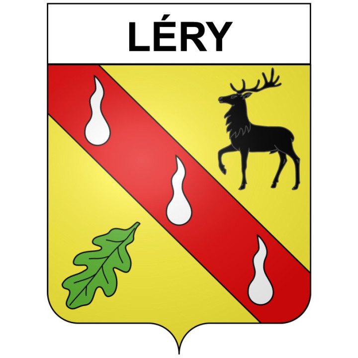 Léry 21 ville Stickers blason autocollant adhésif