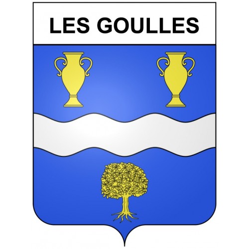 Les Goulles 21 ville Stickers blason autocollant adhésif