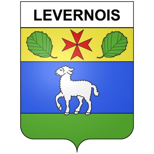 Levernois 21 ville Stickers blason autocollant adhésif