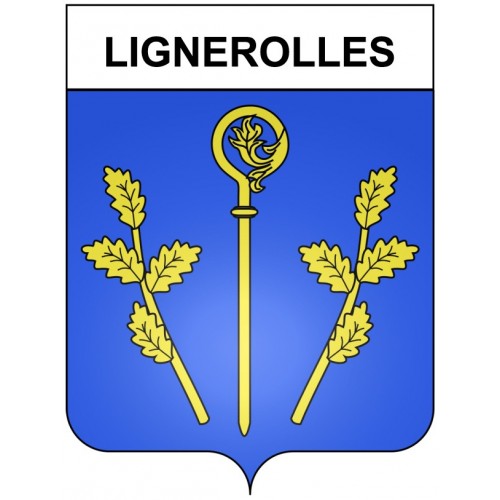 Lignerolles 21 ville Stickers blason autocollant adhésif