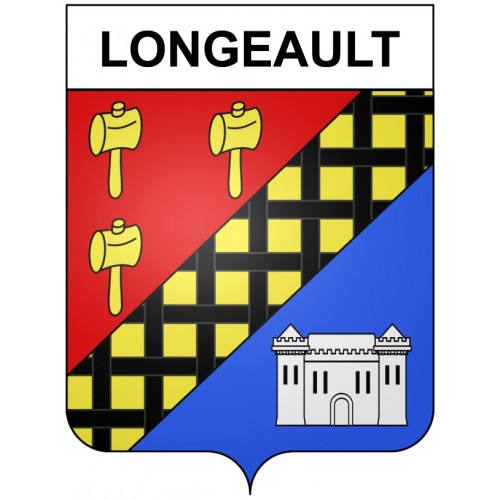 Longeault 21 ville Stickers blason autocollant adhésif