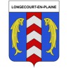Longecourt-en-Plaine 21 ville Stickers blason autocollant adhésif