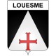 Louesme 21 ville Stickers blason autocollant adhésif