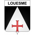 Louesme 21 ville Stickers blason autocollant adhésif