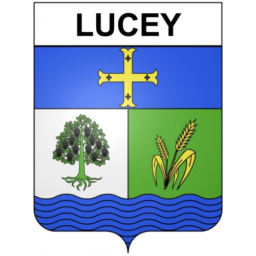 Lucey 21 ville Stickers blason autocollant adhésif
