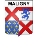 Maligny 21 ville Stickers blason autocollant adhésif