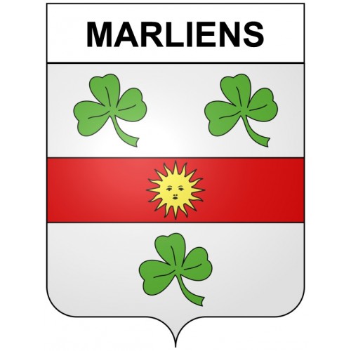 Marliens 21 ville Stickers blason autocollant adhésif