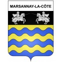 Pegatinas escudo de armas de Marsannay-la-Côte adhesivo de la etiqueta engomada