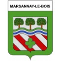 Marsannay-le-Bois 21 ville Stickers blason autocollant adhésif