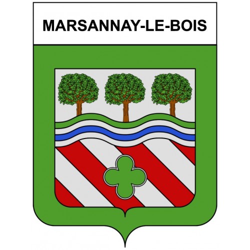 Marsannay-le-Bois 21 ville Stickers blason autocollant adhésif
