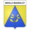 Mavilly-Mandelot 21 ville Stickers blason autocollant adhésif