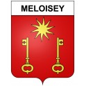 Meloisey 21 ville Stickers blason autocollant adhésif