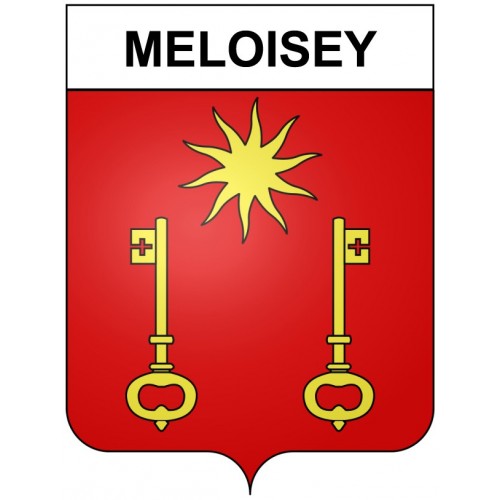 Meloisey 21 ville Stickers blason autocollant adhésif