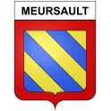 Meursault Sticker wappen, gelsenkirchen, augsburg, klebender aufkleber