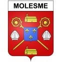 Molesme 21 ville Stickers blason autocollant adhésif