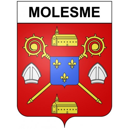 Molesme 21 ville Stickers blason autocollant adhésif