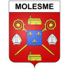 Omps Sticker wappen, gelsenkirchen, augsburg, klebender aufkleber