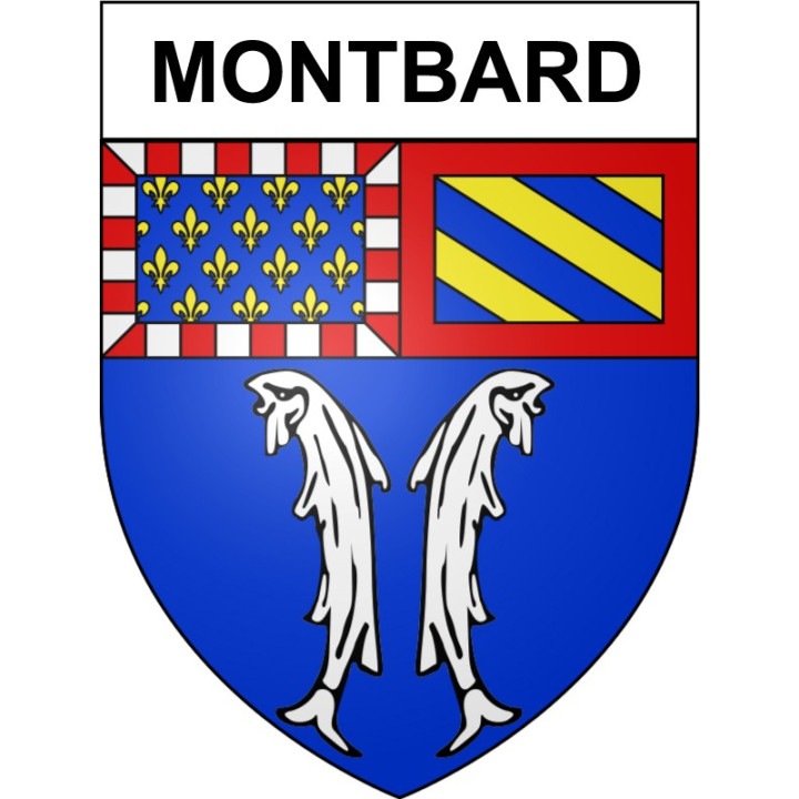 Montbard 21 ville Stickers blason autocollant adhésif