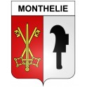 Monthelie 21 ville Stickers blason autocollant adhésif