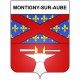 Montigny-sur-Aube 21 ville Stickers blason autocollant adhésif