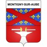 Montigny-sur-Aube 21 ville Stickers blason autocollant adhésif