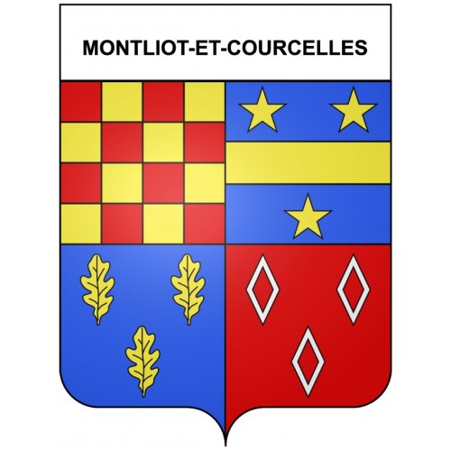 Montliot-et-Courcelles 21 ville Stickers blason autocollant adhésif