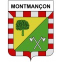 Montmançon 21 ville Stickers blason autocollant adhésif