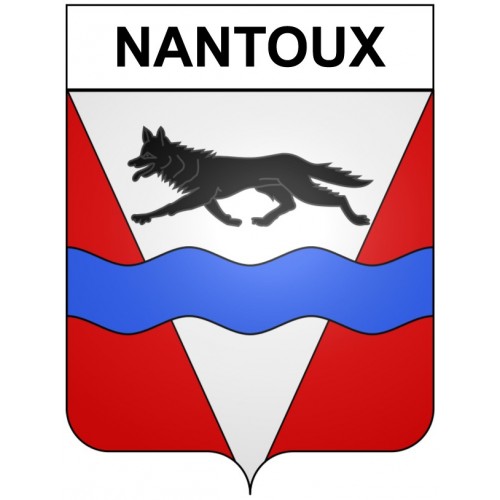 Nantoux 21 ville Stickers blason autocollant adhésif