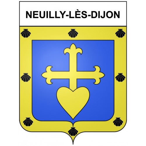 Neuilly-lès-Dijon 21 ville Stickers blason autocollant adhésif