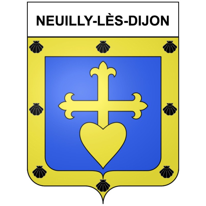 Neuilly-lès-Dijon 21 ville Stickers blason autocollant adhésif