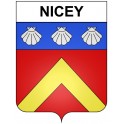 Nicey 21 ville Stickers blason autocollant adhésif